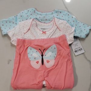 Carter's Baby Girl Onesie Set